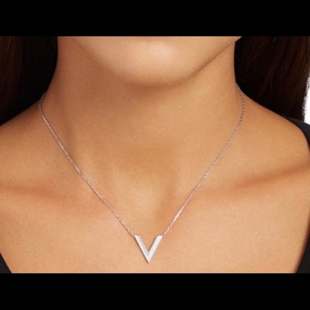 Swarovski Silver Small Delta Necklace
